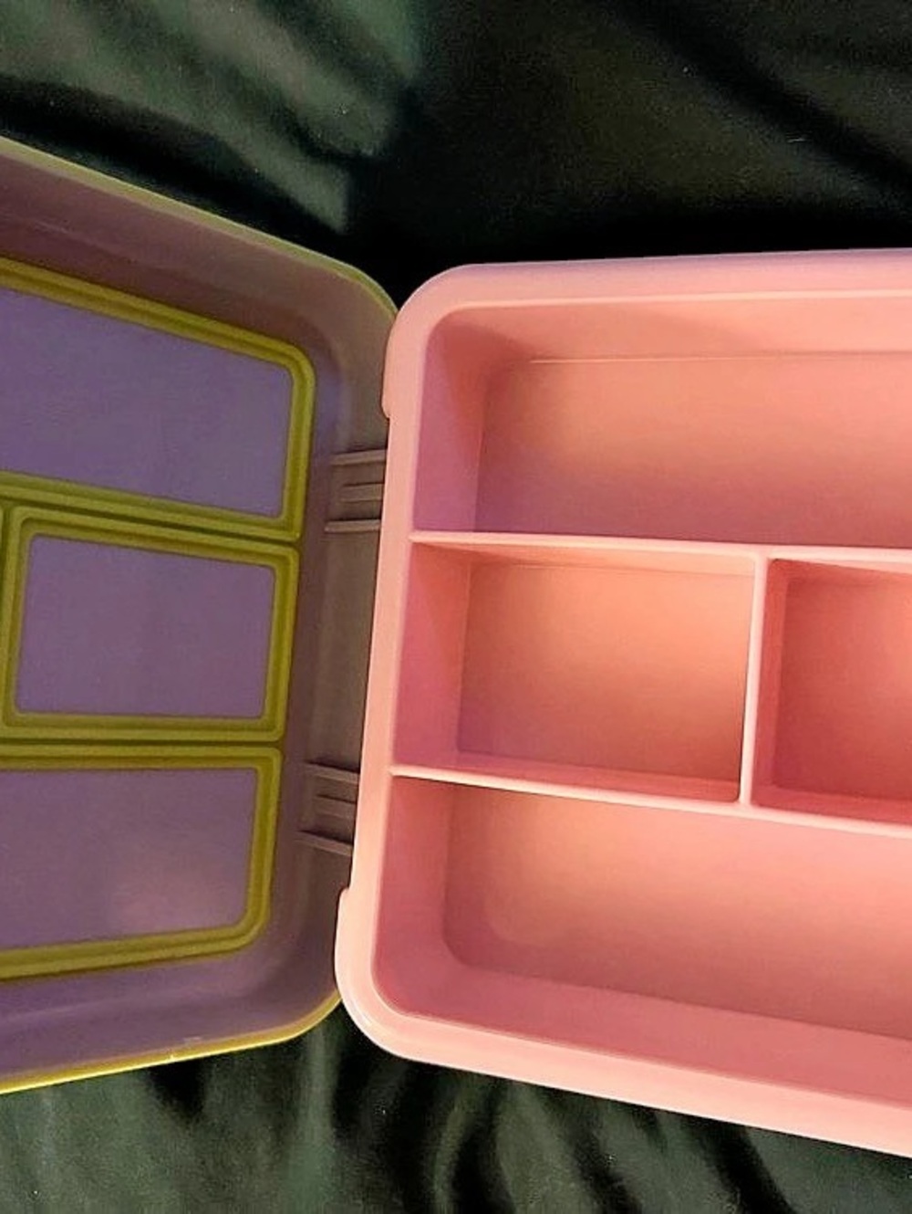 Crofton Bento Box Pink & Purple Storage Organizer